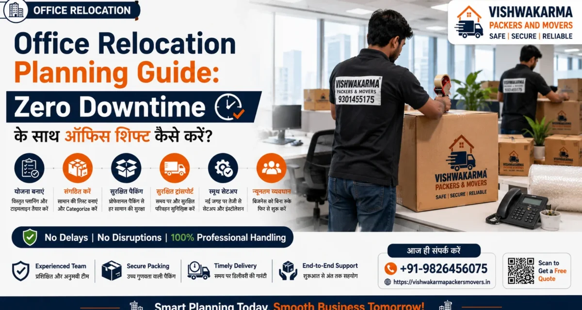 Office Relocation Planning Guide: Zero Downtime के साथ ऑफिस शिफ्ट कैसे करें?