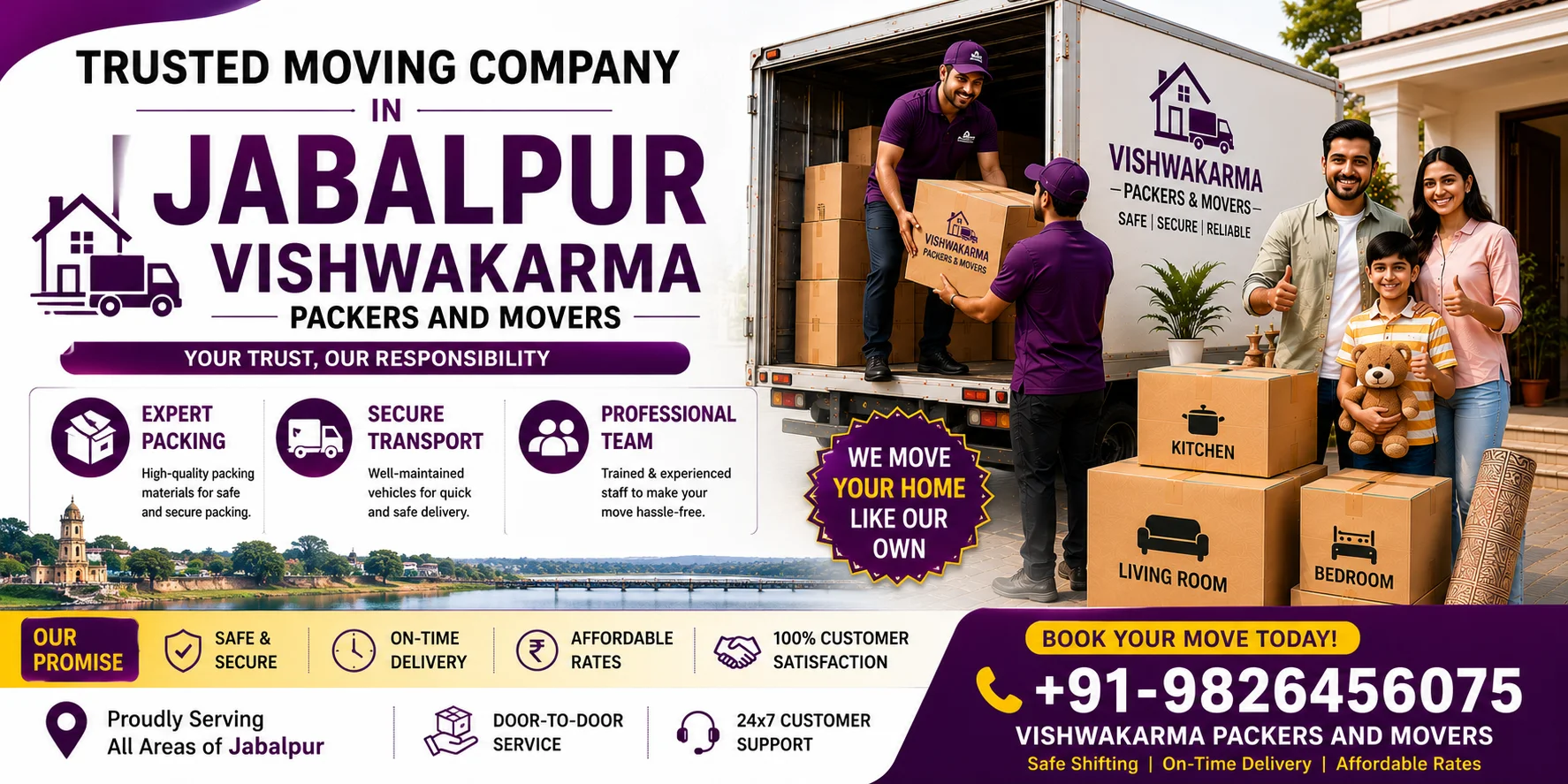 Trusted Moving Company in Jabalpur
