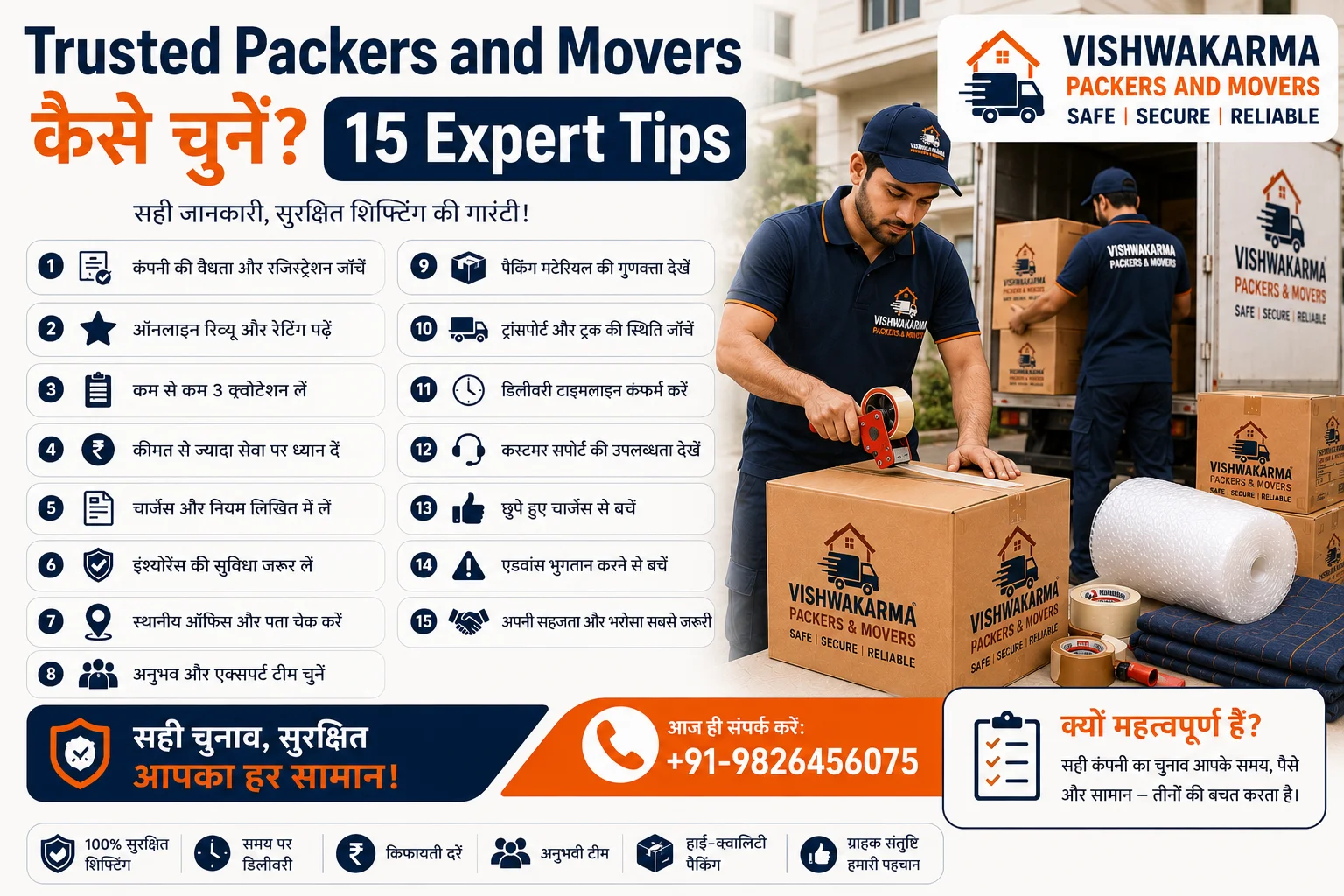 Trusted Packers and Movers कैसे चुनें 15 Expert Tips