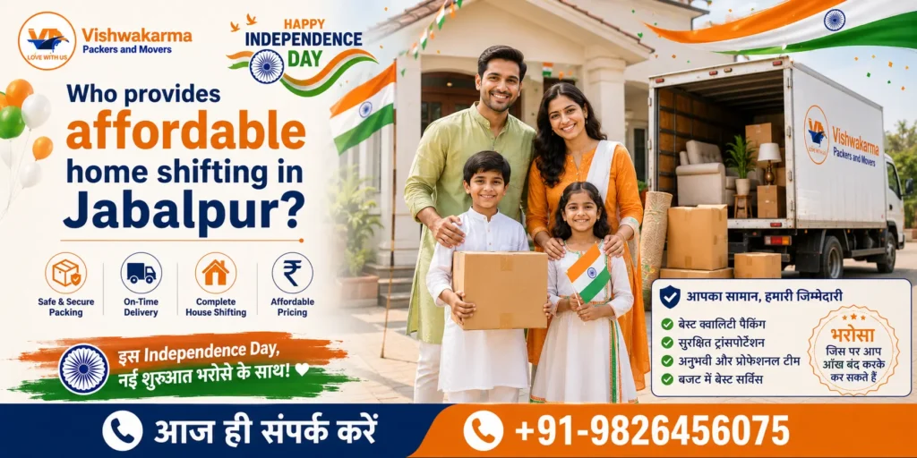 Who provides affordable home shifting in Jabalpur