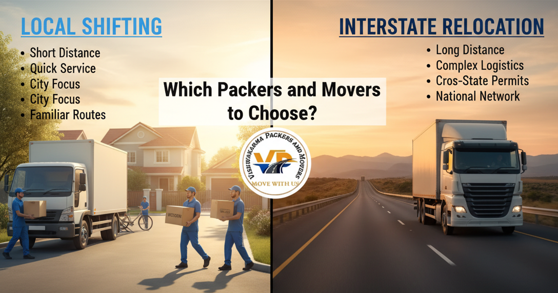 Local Shifting vs. Interstate Relocation: Which Packers and Movers to Choose?
